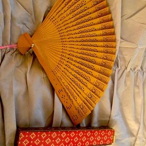 Oriental antique fan